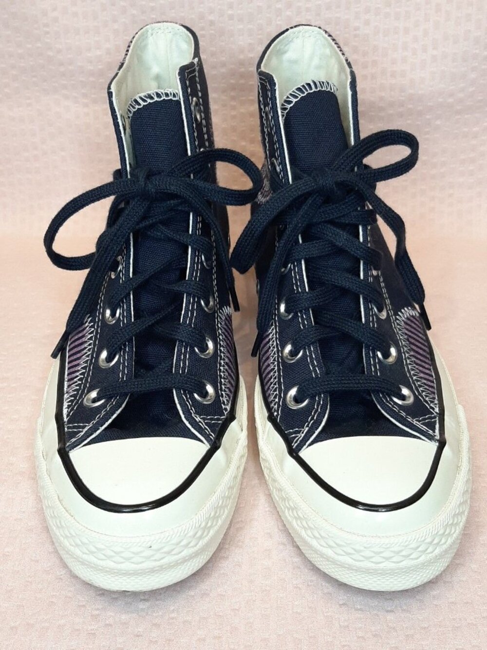 CONVERSE NAUTICAL PREP Obsidian Women Size 7 Chuck Taylor High Top Sneakers - Picture 3 of 9